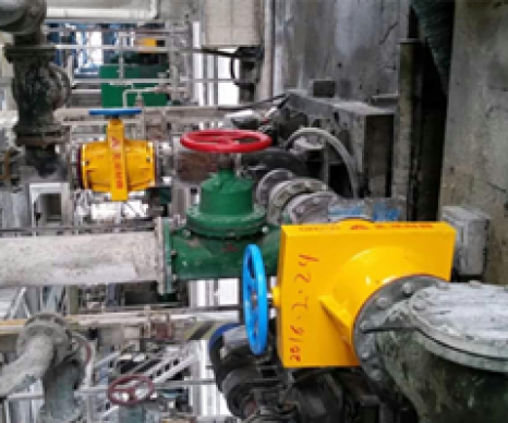 磷酸過濾泵出口-手動管夾閥