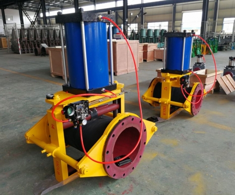 美標氣動裸式管夾閥